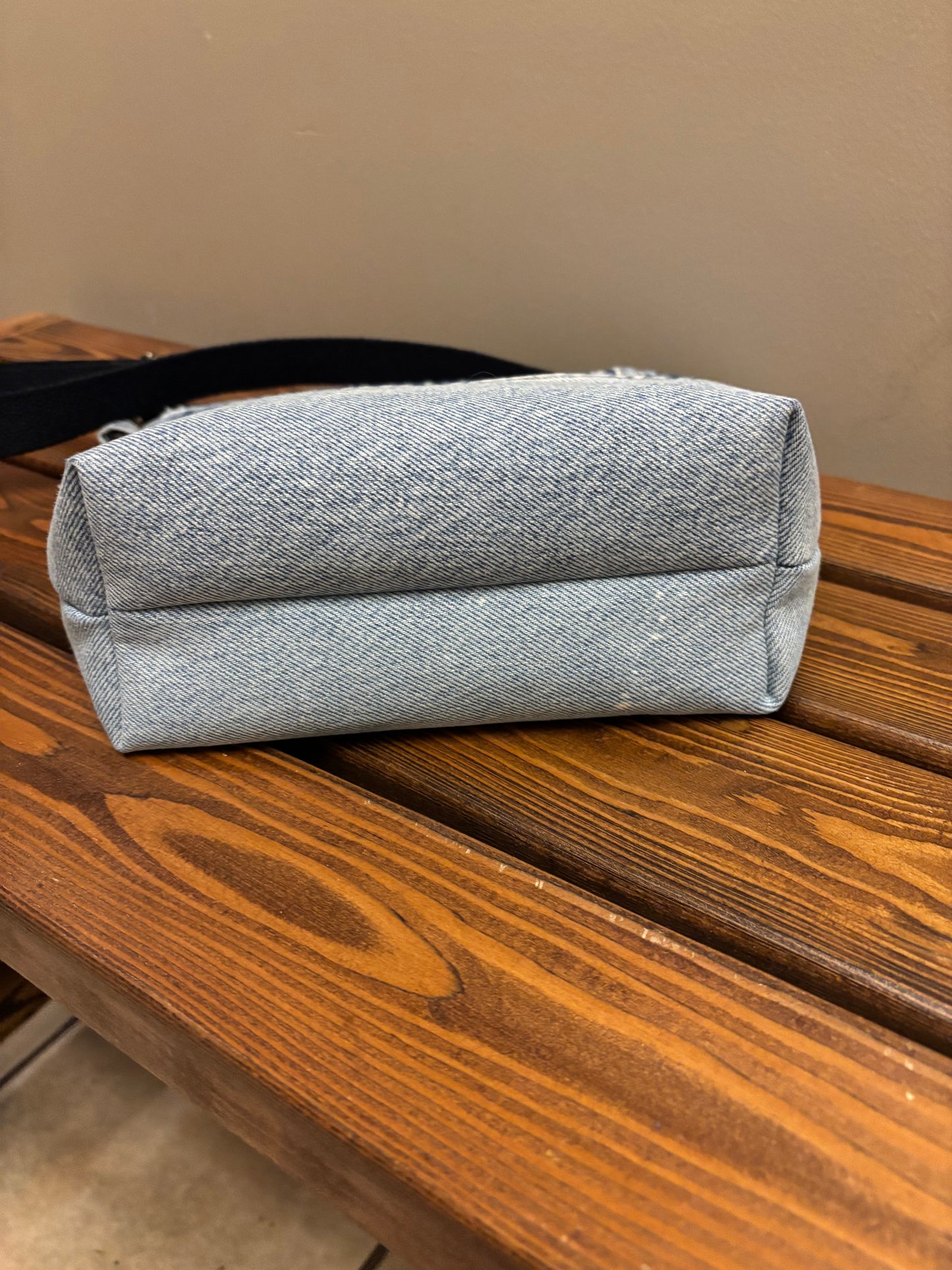 Denim Jeans Upcycled Shoulder Crossbody Bag