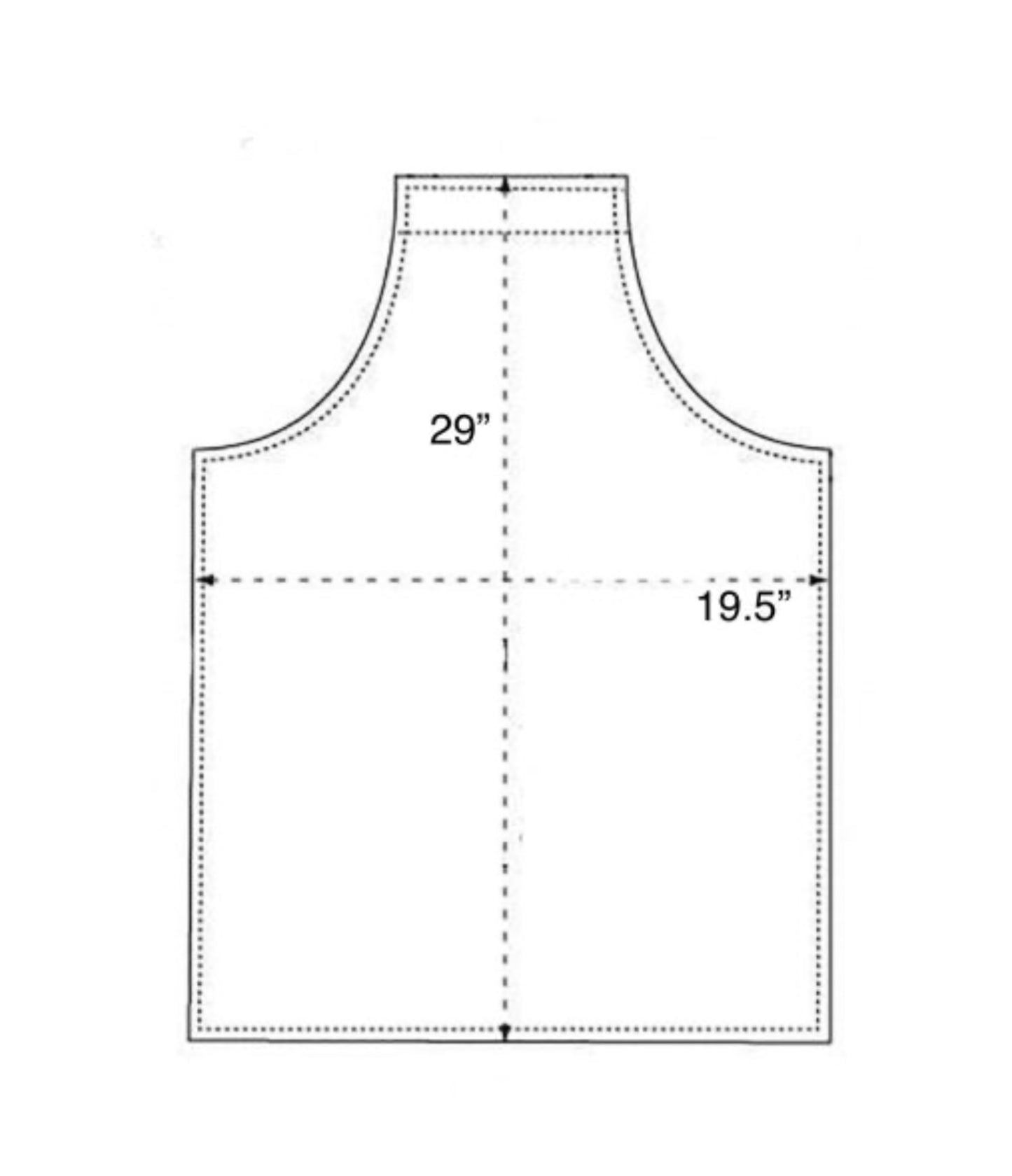 Washable Hand Painted Denim Apron